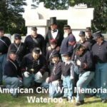 American Civil War Memorial - Waterloo, NY Click here for tour.The American Civil War Memorial pays tribute to the sacrifice made by citizens of Waterloo, New York during the Civil War, and recognizes the soldiers from the North and the South who gave their lives in the conflict. The Memorial, designed by Pietro del Fabro, was built on Lock Island along the Cayuga-Seneca Canal, part of the Erie Canal System. The Memorial includes individual cenotaphs for each man from Waterloo who died in the Civil War and a North South Cenotaph recognizing all lives lost in the war. The central feature of the Memorial is a marble Star Stone set in a cedar-lined enclosure with a stone portal. Dedication Events were held on September 19-21, 2008.